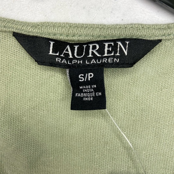 Lauren Ralph Lauren Linen-Blend Jersey Flutter-Sleeve Ranch Sage S New W… - Picture 3 of 6